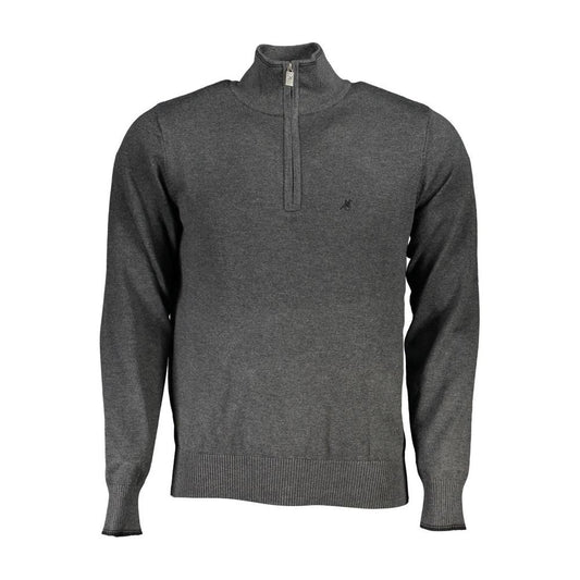 U.S. Grand Polo Elegant Half-Zip Sweater with Contrast Detailing U.S. Grand Polo