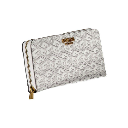 Guess Jeans Chic White Multi-Compartment Wallet Guess Jeans