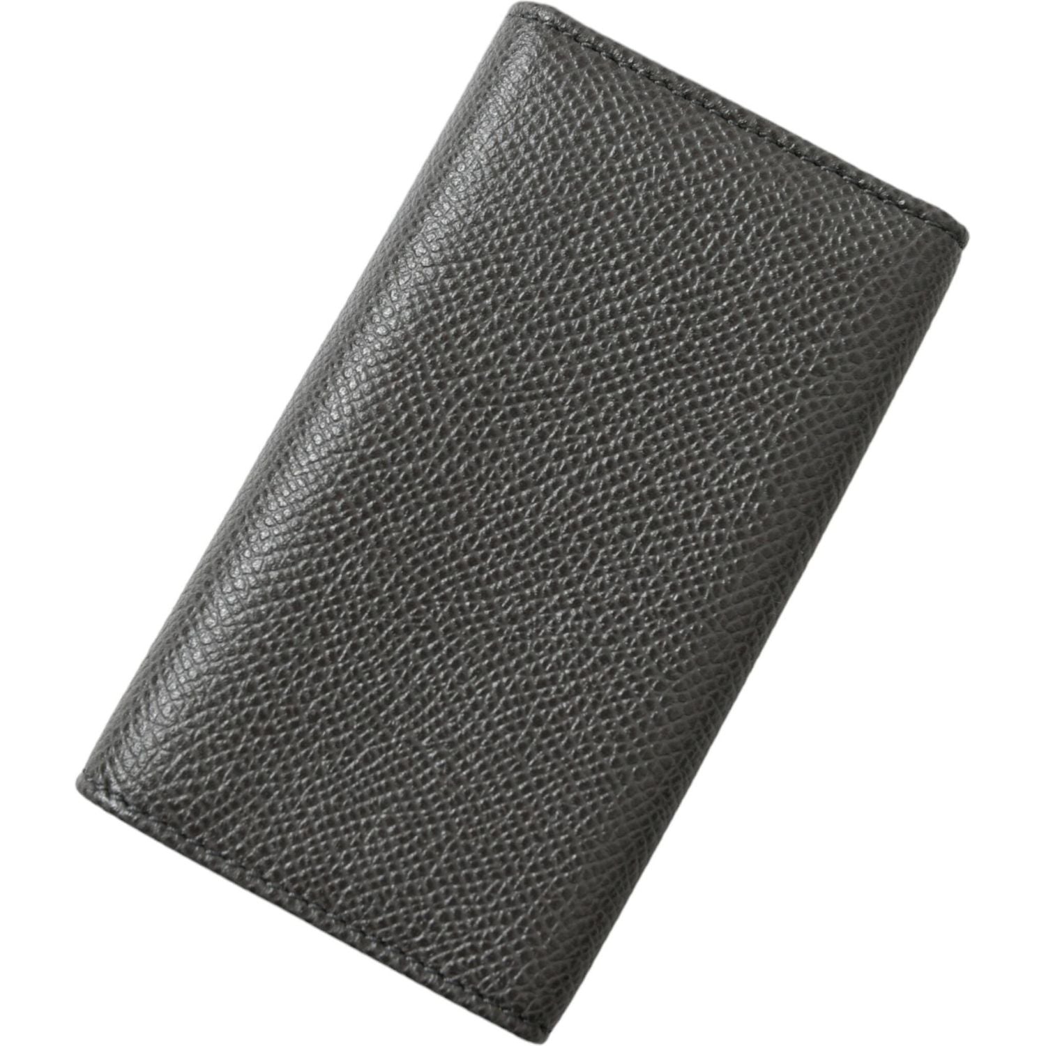 别致的灰色皮革三折钥匙扣