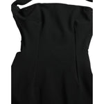 Dolce & Gabbana Black Sheath Halter Sleeveless Midi Dress