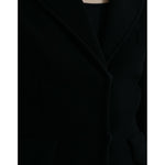 Dolce & Gabbana Black Viscose Single Breasted Blazer Jacket