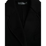Dolce & Gabbana Black Viscose Single Breasted Blazer Jacket