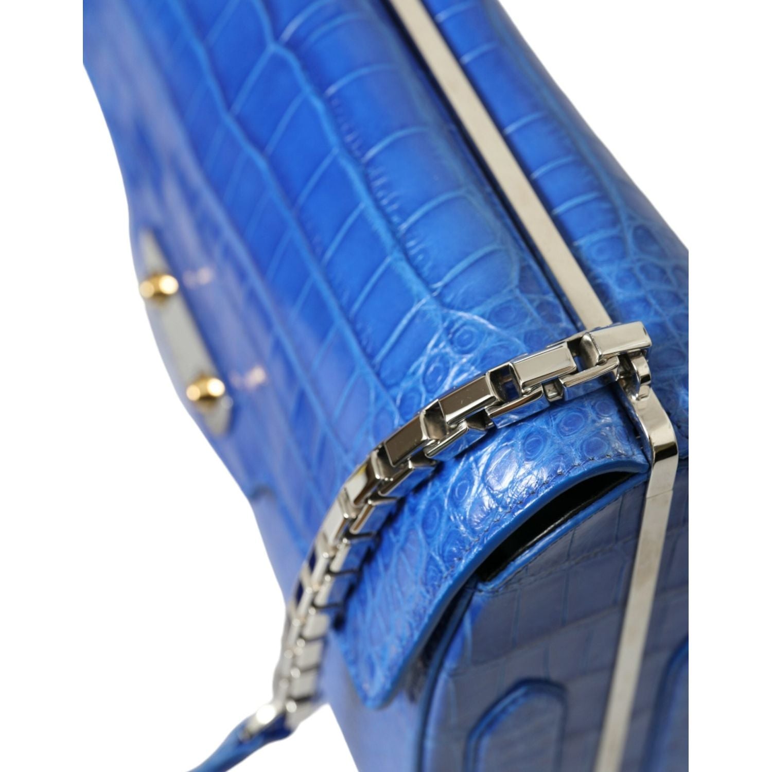 时尚鳄鱼皮链条单肩包