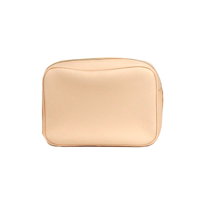 小号品牌桃粉色粒面皮革相机斜挎包