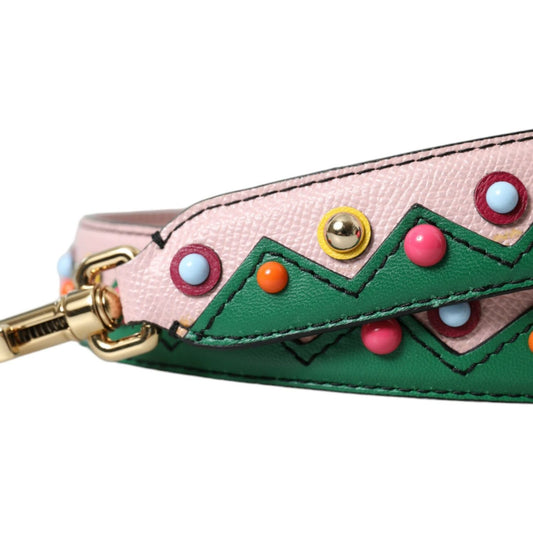 Dolce & Gabbana Pink Leather Handbag Accessory Shoulder Strap Dolce & Gabbana