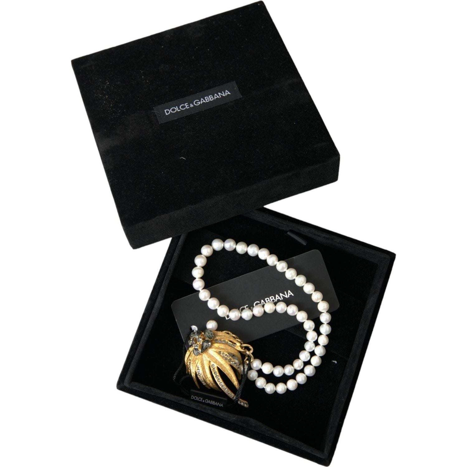 金色黄铜水晶珍珠树吊坠项链