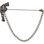 Dolce & Gabbana Brass Copper Silk Revolver Gun Men Brooch Lapel Pin Brooch