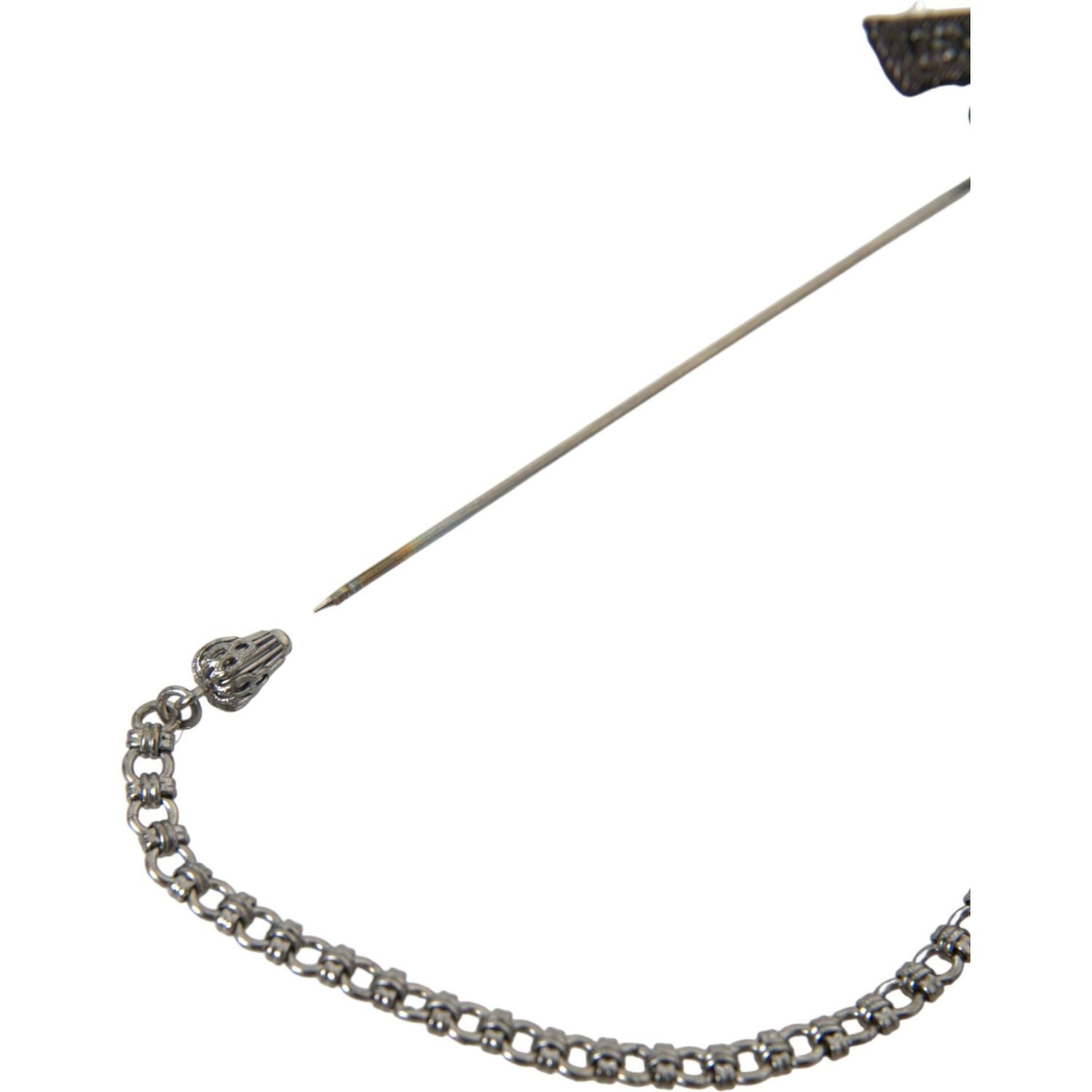 黄铜 铜 丝绸 左轮手枪 男士 胸针 翻领别针