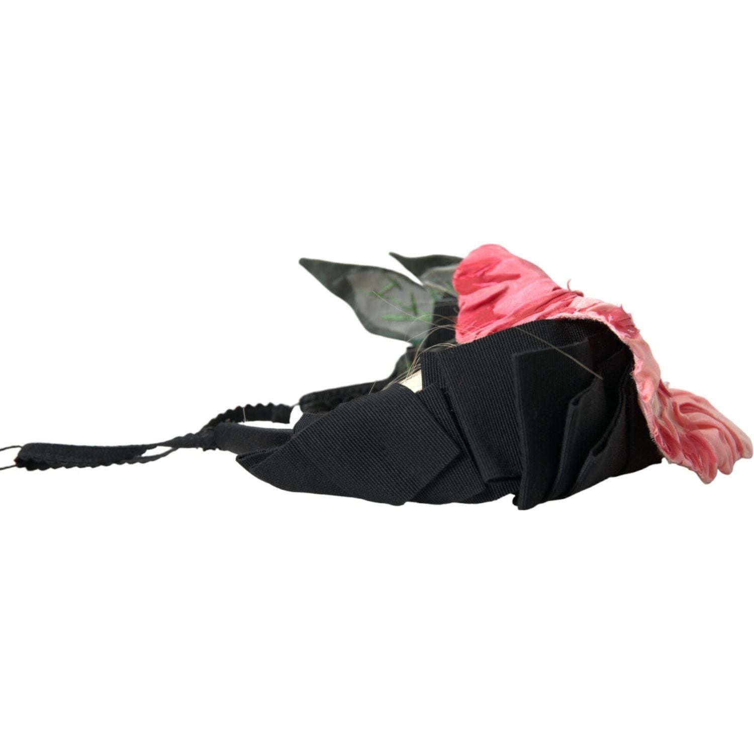 黑色粘胶白色头发 Parrucchiera 头带王冠