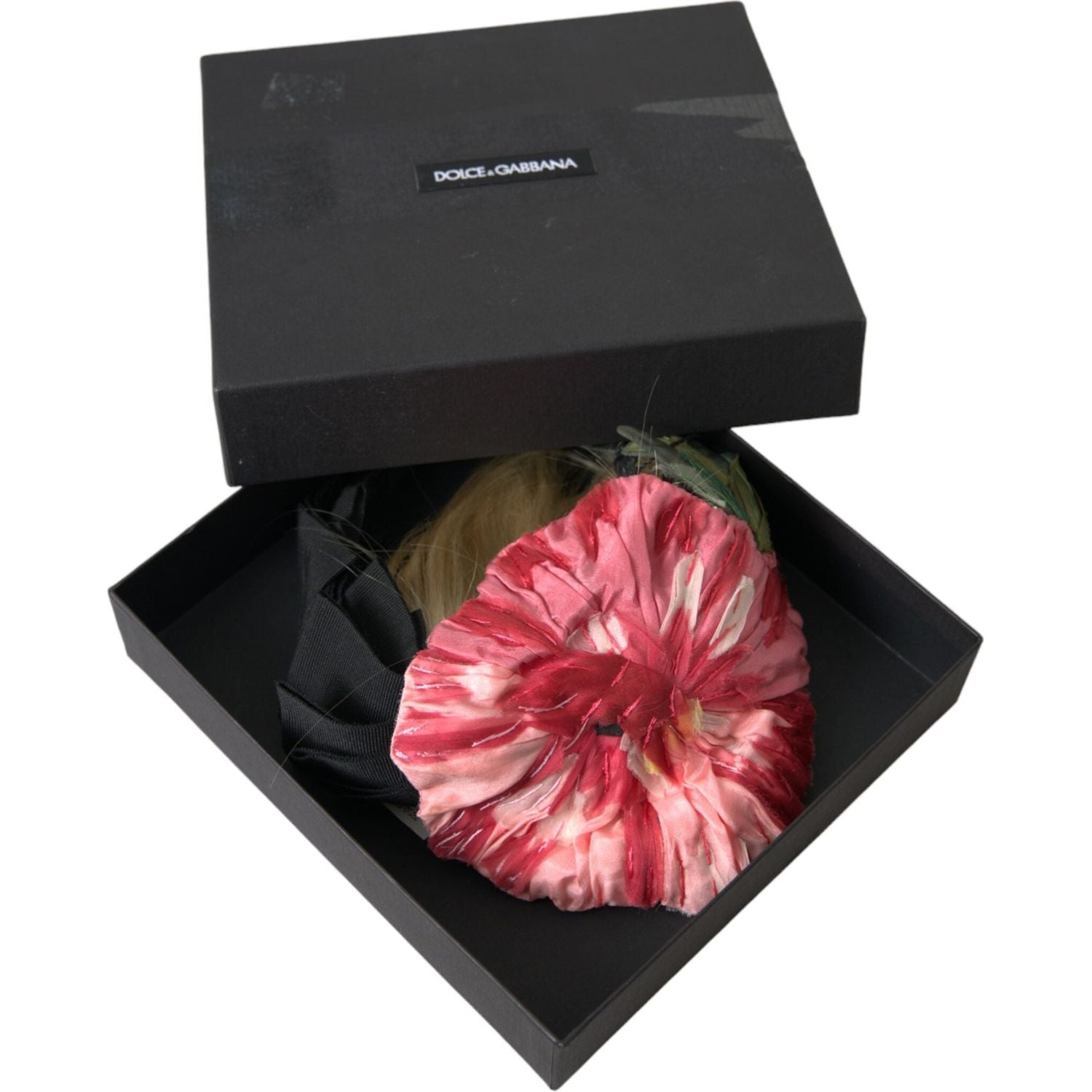 黑色粘胶白色头发 Parrucchiera 头带王冠