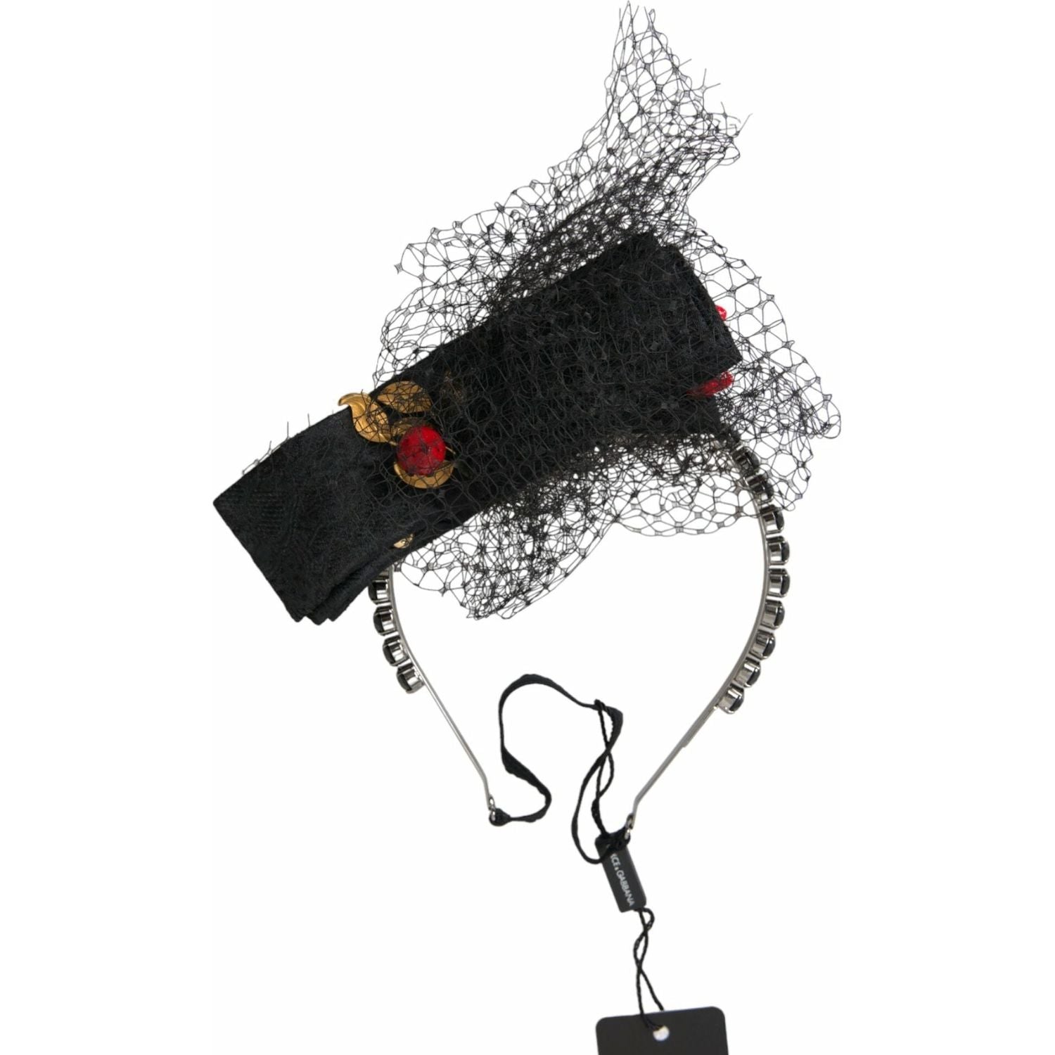 黑色草莓西西里水晶网状头带王冠