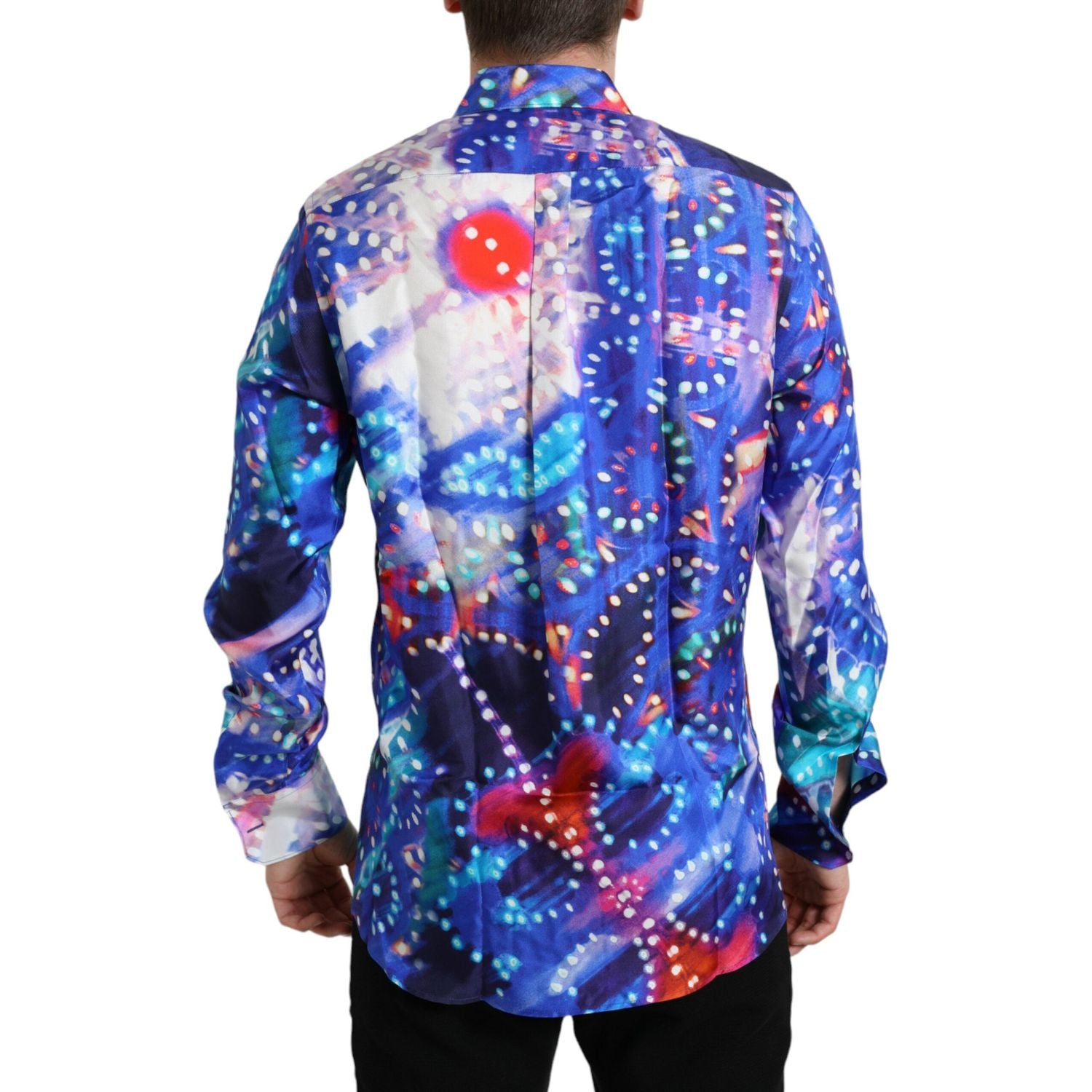 紫色 Luminarie 真丝修身 MARTINI 衬衫