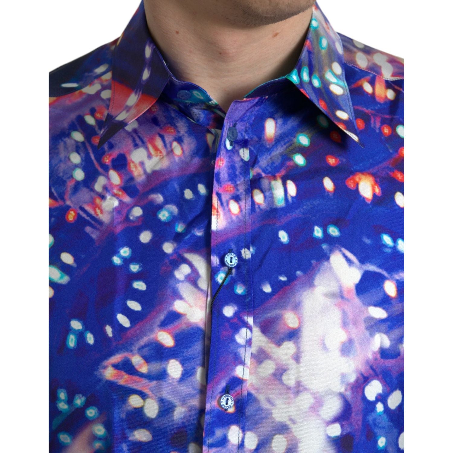 紫色 Luminarie 真丝修身 MARTINI 衬衫