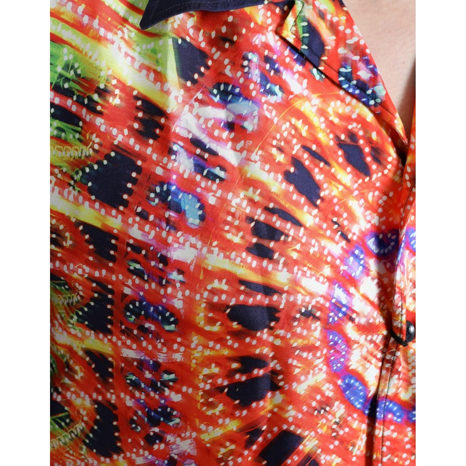 多色 Luminarie 真丝休闲衬衫