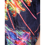 Dolce & Gabbana Multicolor Luminarie Silk Casual Shirt