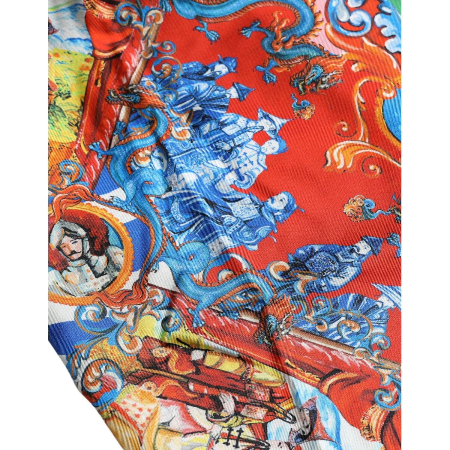 多色图案纽扣休闲衬衫