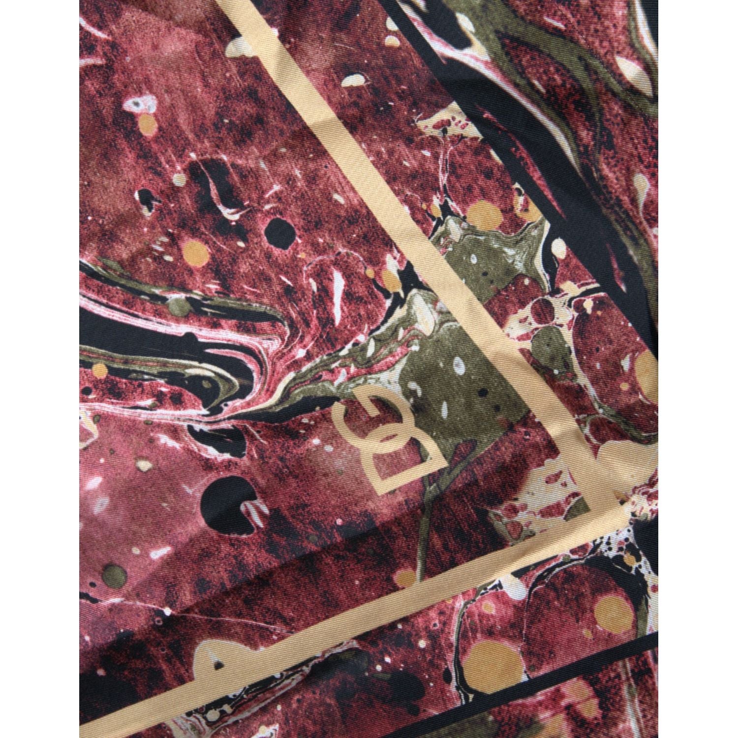 قميص حرير متعدد الألوان بأزرار من دولتشي آند غابانا