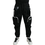 Dolce & Gabbana Black Nylon Cargo Jogger Men Sweatpants Pants