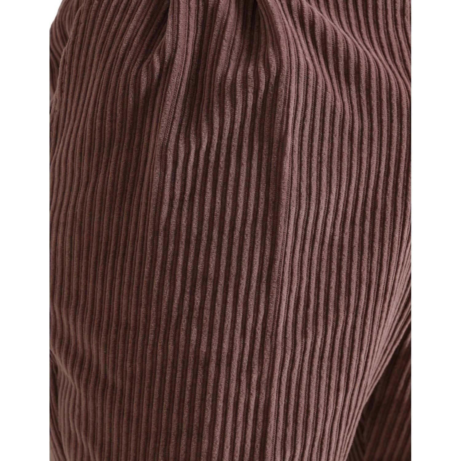 紫色灯芯绒棉质弹力紧身裤