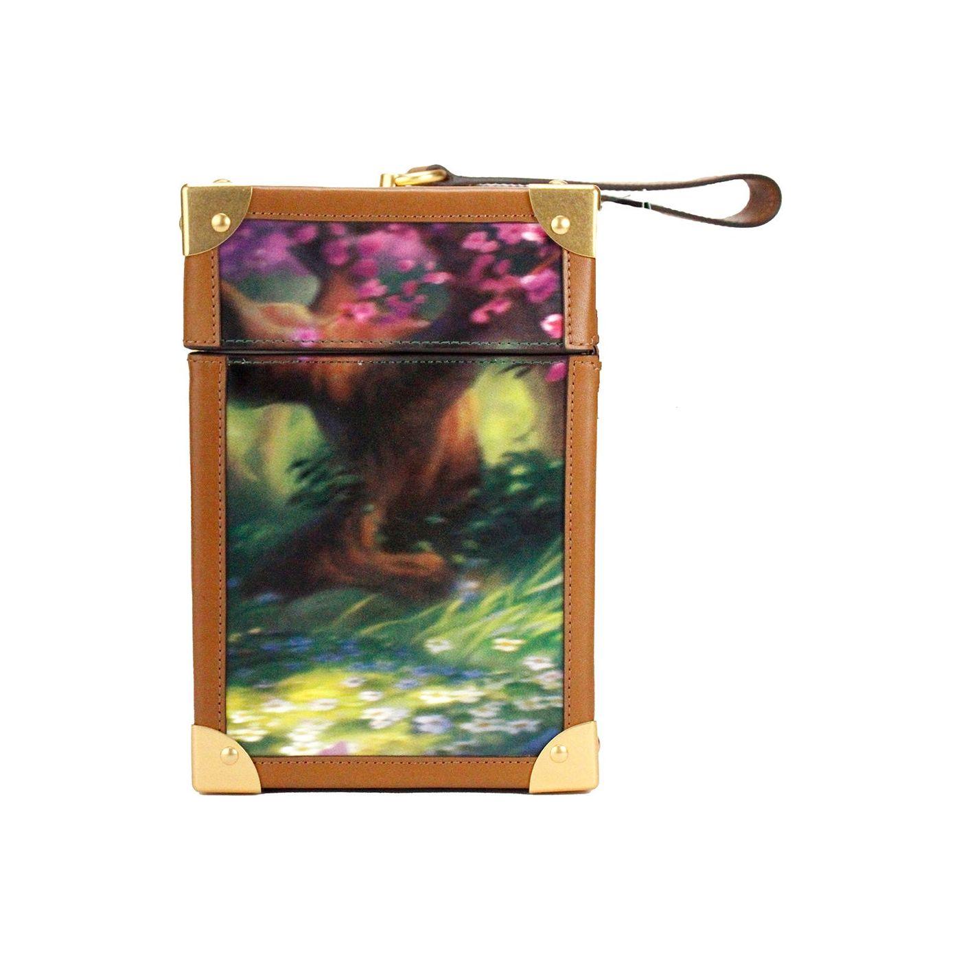 حقيبة كلاتش من كيت سبيد ديزني بامبي ثلاثية الأبعاد مطبوعة بمقبض علوي من مادة البولي فينيل كلوريد