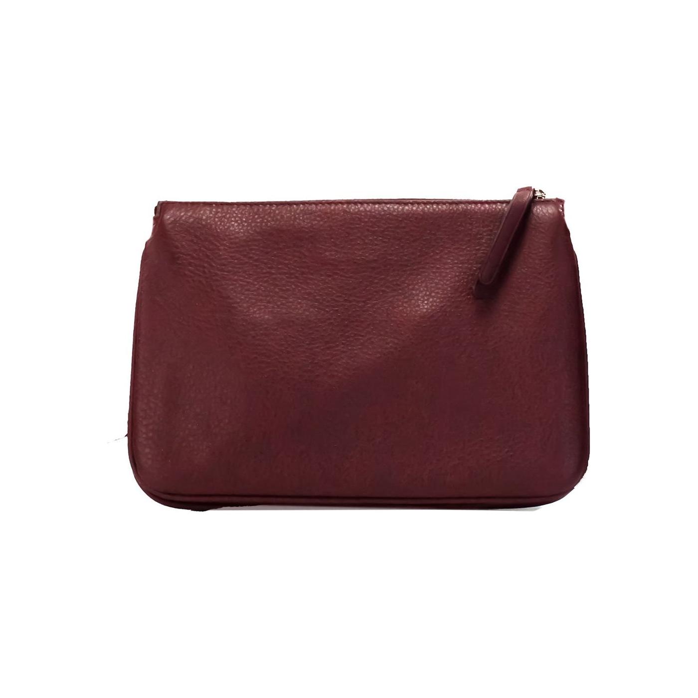 Kate Spade Jackson Cherrywood Leather Triple Gusset Crossbody Handbag Purse 99287