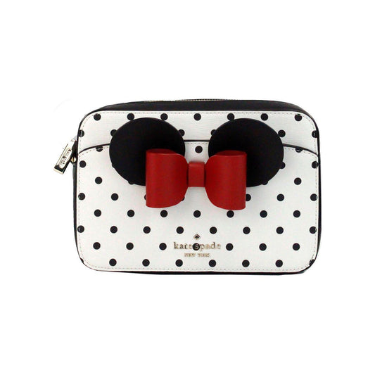 Kate Spade Disney Minnie Mouse Polka Dot Printed PVC Crossbody Camera Bag 64188