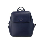 Kate Spade Madison Navy Saffiano Leather Medium Flap Shoulder Backpack Bag 20729
