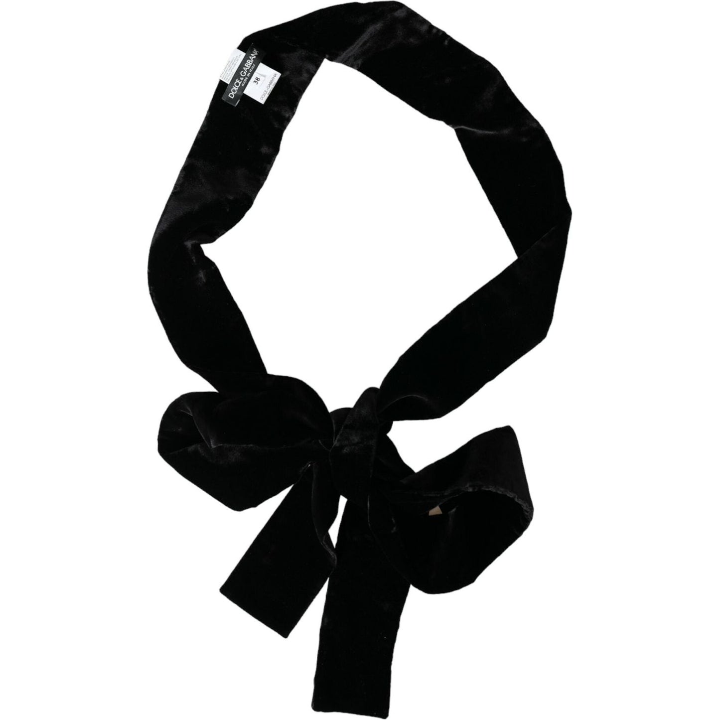 Dolce & Gabbana Black Viscose Wide Waist Women Belt