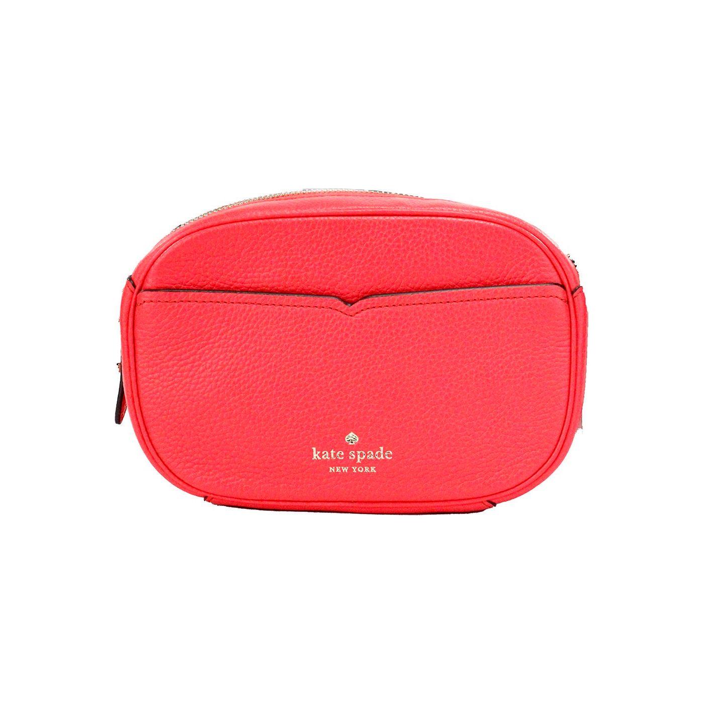 Kourtney 小号 Stoplight 卵石色皮革相机包斜挎包