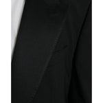Dolce & Gabbana Black SICILIA Single Breasted Coat Blazer
