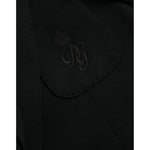 Dolce & Gabbana Black Wool Notch Single Breasted Coat Blazer