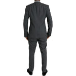 Dolce & Gabbana Gray Plaid Wool MARTINI Formal 2 Piece Suit