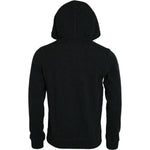 Dolce & Gabbana Dark Gray Cashmere Hooded Pullover Sweater