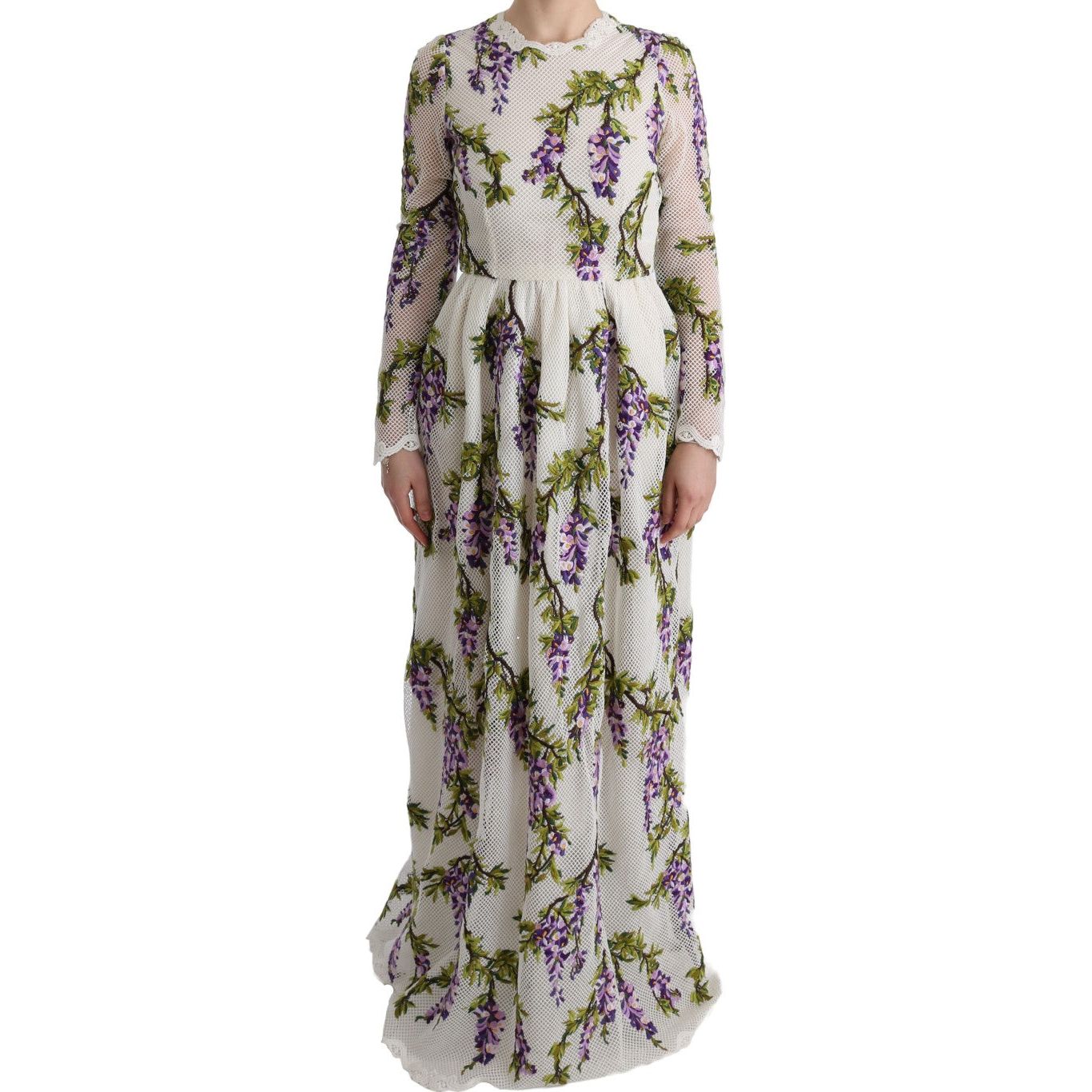 Dolce & Gabbana Elegant Maxi A-line Long Sleeve Dress Dolce & Gabbana