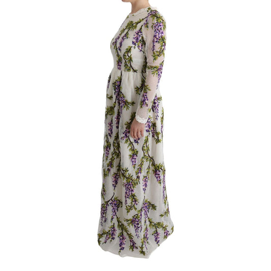 Dolce & Gabbana Elegant Maxi A-line Long Sleeve Dress Dolce & Gabbana