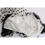 Dolce & Gabbana Black White Polka Dotted Floral Dress