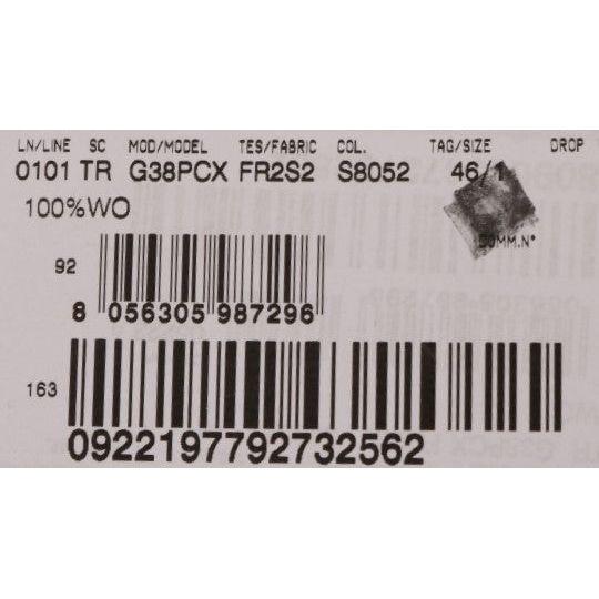 优雅灰色条纹羊毛正装长裤