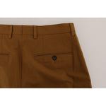 Dolce & Gabbana Brown Stretch Cotton Pants