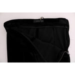 Ermanno Scervino Black Velvet Slim Fit Pants Jeans & Pants