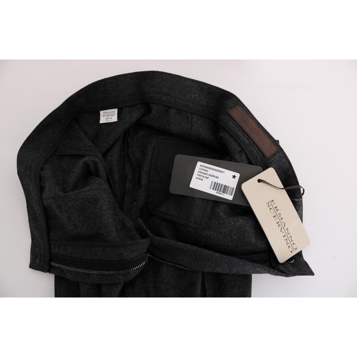 بنطلون سكيني كاجوال رمادي اللون من إيرمانو شيرفينو