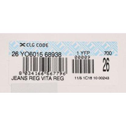 时尚修身黑色棉质牛仔裤