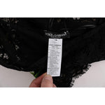 Dolce & Gabbana Black Floral Lace Chamomile Sicily Dress