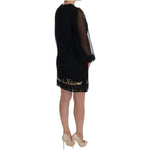 Dolce & Gabbana Black San Valentino Sequined Shift Dress