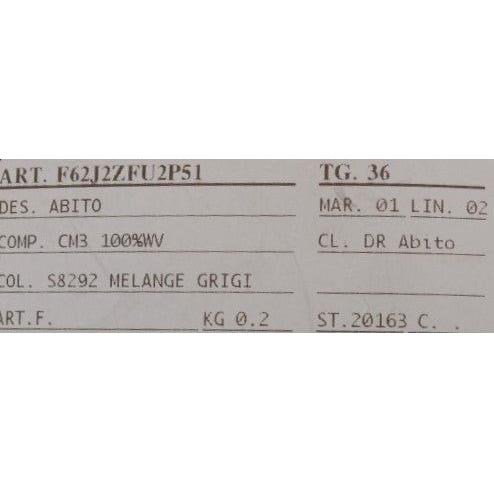 迷人羊毛水晶镶嵌中长连衣裙