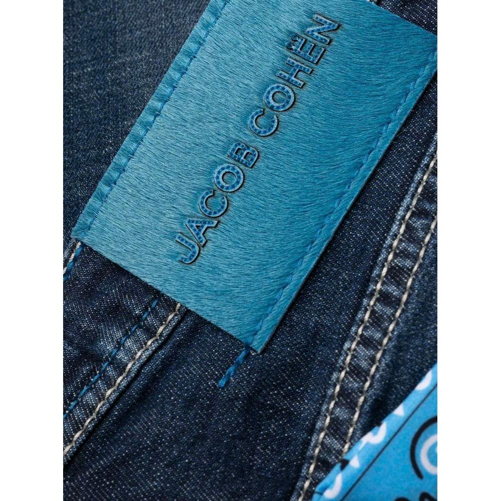 Jacob Cohen Exclusive Indigo Straight Leg Jeans with Bandana Detail Jacob Cohen