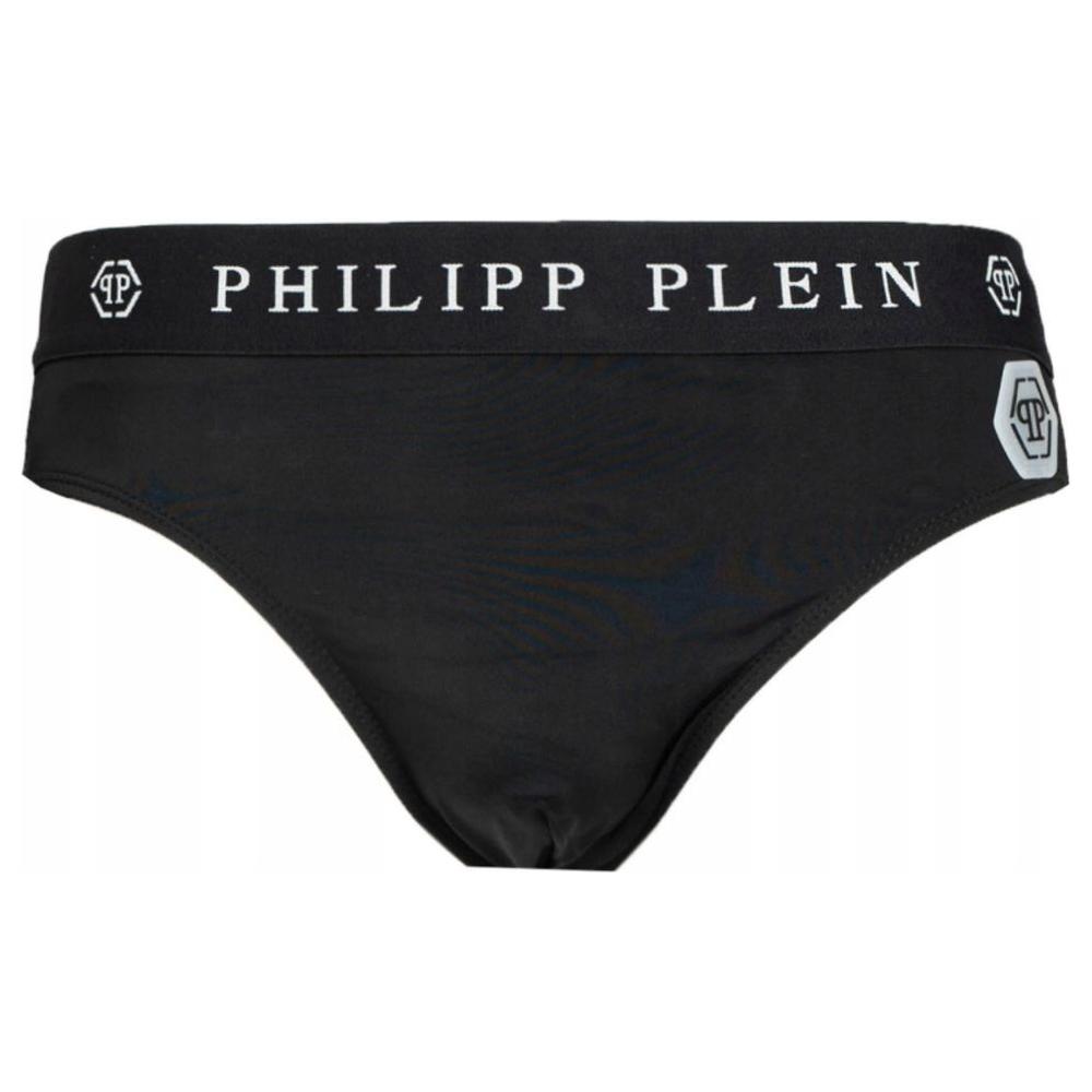 Philipp Plein Black Polyamide Swimwear