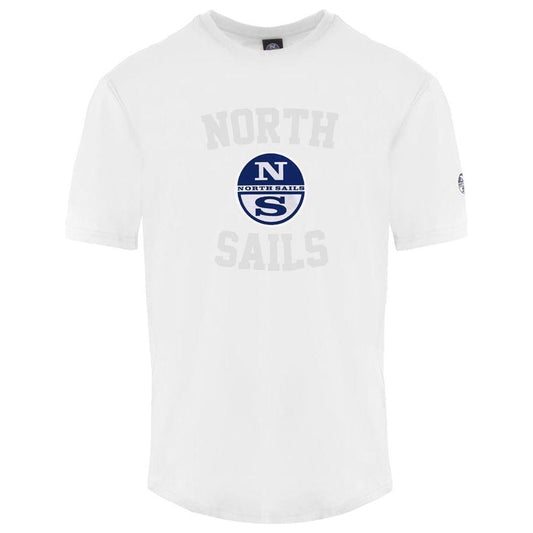 North Sails White Cotton Men T-Shirt North Sails