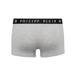 Philipp Plein Gray Cotton Men's Boxer Philipp Plein Gray