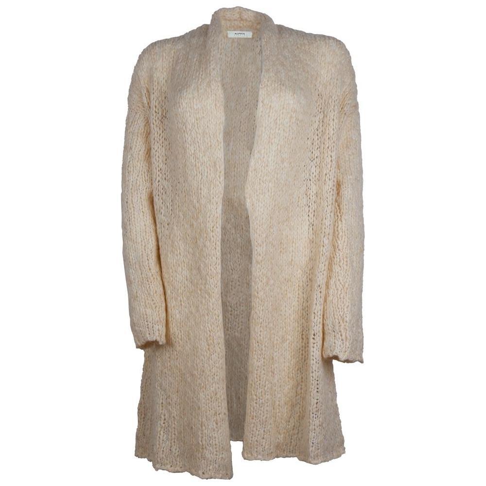 Alpha Studio Beige Marabou Dress