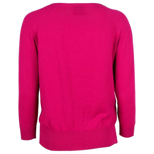 Alpha Studio Fuchsia Cotton Sweater Alpha Studio